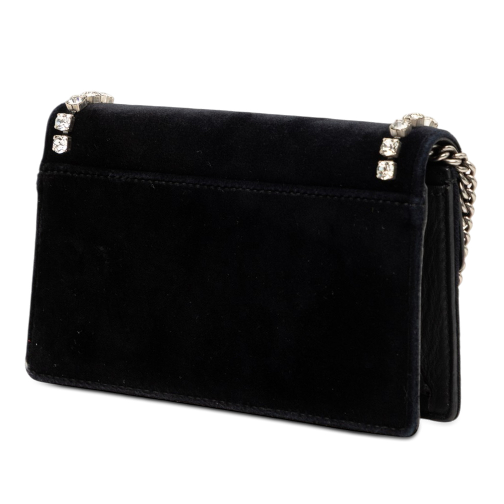 Pre-Loved Gucci Mini Crystal Embellished Velvet Dionysus Crossbody - Picture 2 of 7